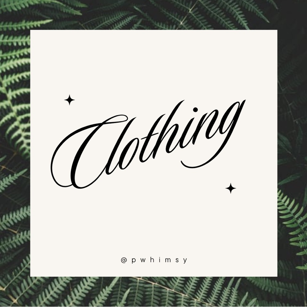 Clothing Header Image - Not for Sale